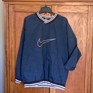 Nike Men's XL Blue windbreaker-like Jacket good used condition